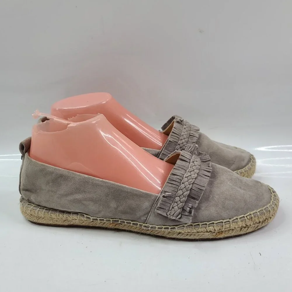 Splendid‎ Women's Gray Jaime Suede Almond Toe Espadrilles Flats Size 10